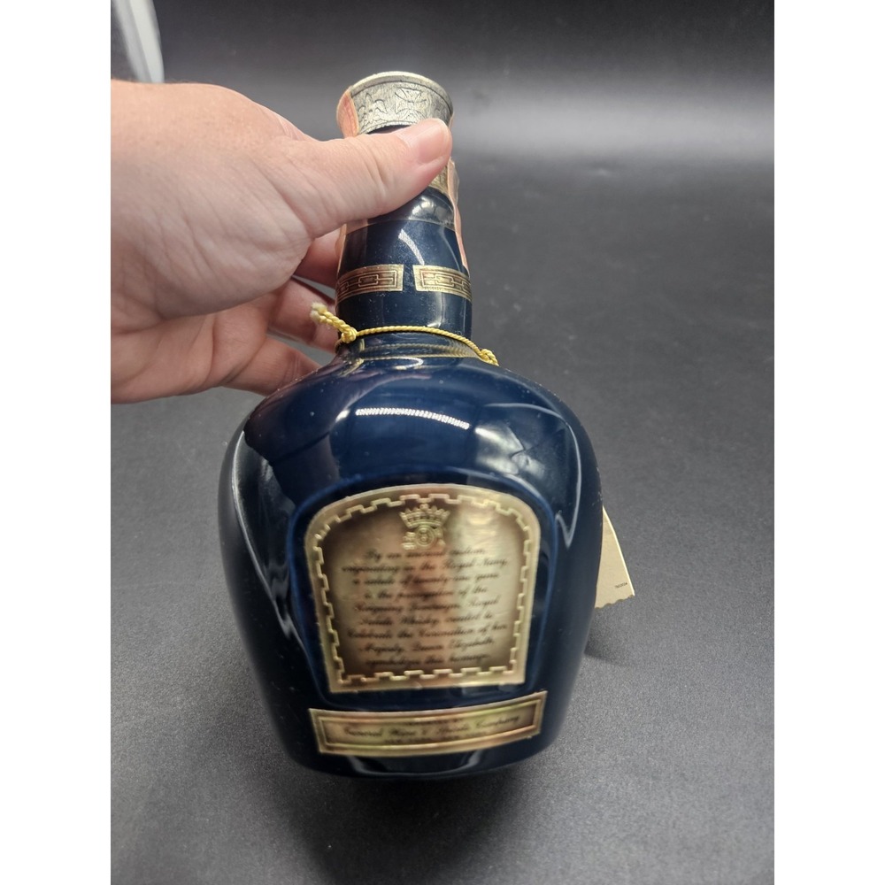 Royal Salute Scotch 1801 Whiskey Bottle Chivas Brothers Wade Spode 50 ML Empty - Picture 6 of 7